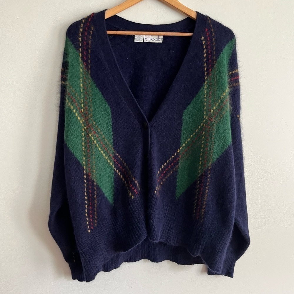Vintage Rafaela Soft Angora Lamb-wool Blend Grandpacore Sweater